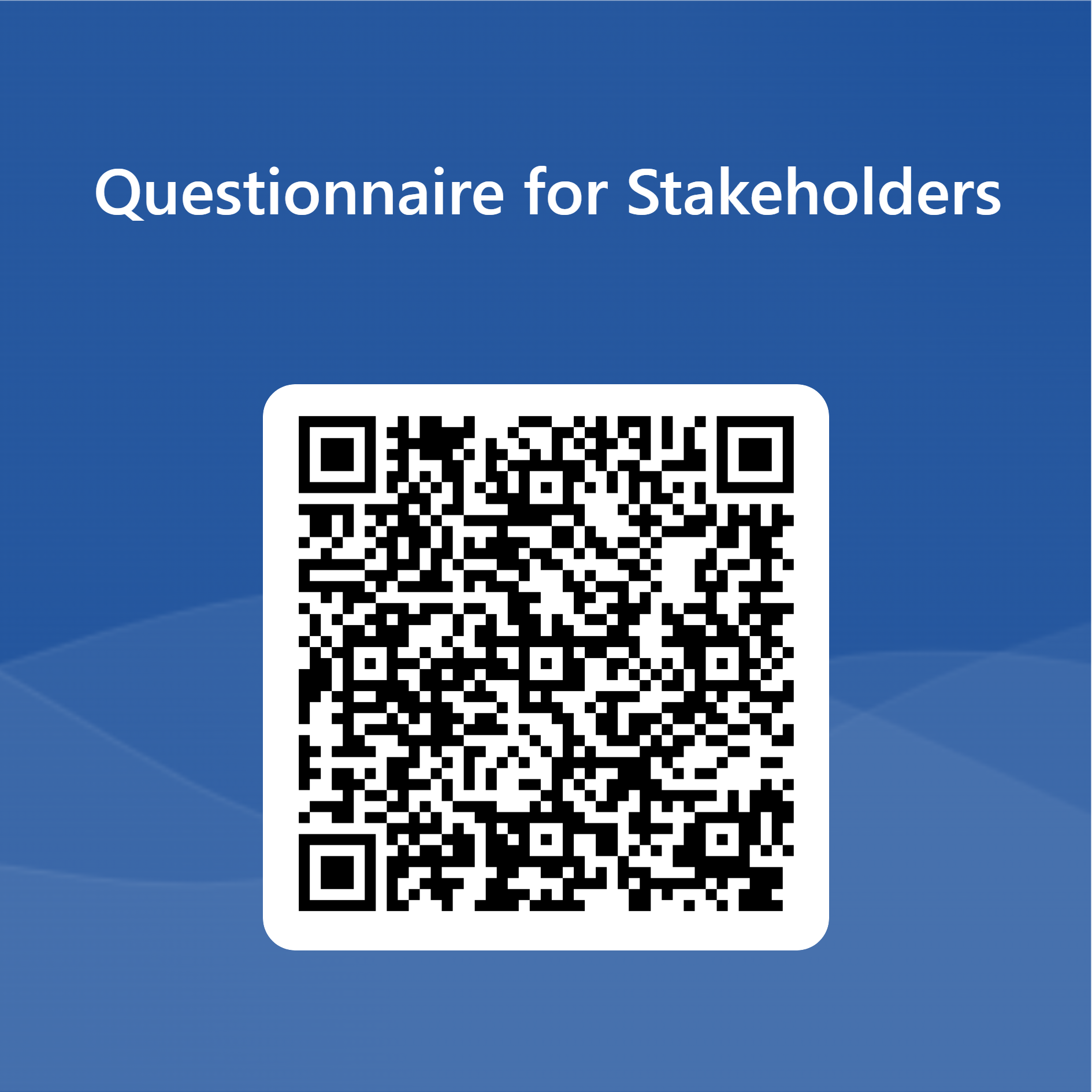 QRCode for Questionnaire for Stakeholders